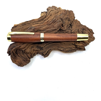 Dřevěné plnicí pero Elegance - Cocobolo Gold